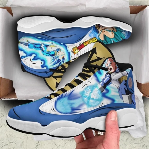 Size US11 MenDragon Ball Z Vegeta anime artwork sneaker custom shoes steet ware
