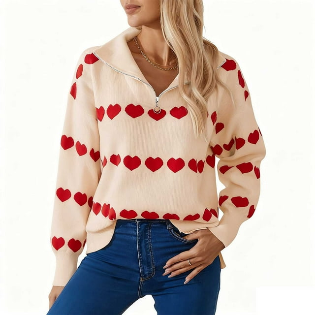 HongQid Womens Pullover Sweaters Long Sleeve Crewneck Casual Loose Knit Jumper Tops