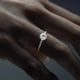 thumbnail image 4 of Anillo De Compromiso De Oro 10k Con Piedra Zirconia, 4 of 5