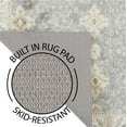 thumbnail image 4 of Blue Taupe Medallion Washable Skid-Resistant Area Rug, 6'6" x 10', 4 of 6