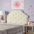 thumbnail image 6 of Noble House Kathleen Twin Fabric Tufted Kid's Headbaord, Ivory, 6 of 14
