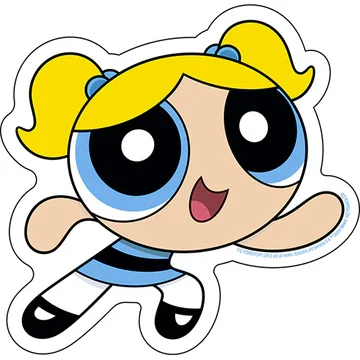 Powerpuff Girls Bubbles 4.25"x4.4" Sticker
