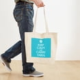 thumbnail image 4 of CafePress - Turquoise Keep Calm And Carry Yarn Tote Bag - Unisex Canvas Tote Bag, Beige, 1-Piece, 4 of 7