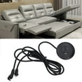 thumbnail image 3 of Electric Recliner Chair Sofa Replacement Button, Waterproof Round ABS Wired Remote Control Electric Sofa Controller Flame Retardant  For Home Theater Seating, 3 of 8