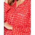thumbnail image 4 of Casual Nights Women's Long Sleeve Rayon Button Down Pajama Set, 4 of 4