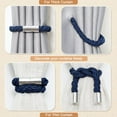 thumbnail image 6 of Strong Magnetic Curtain Tiebacks Modern Simple Style Drape Tie Backs Convenient Decorative Weave Rope Curtain Holdbacks for Thin or Thick Home & Office Window Draperies, 6 of 6