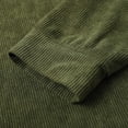 thumbnail image 5 of LIUJUNSHOP Men's French Terry Crewneck Sweatshirt Men's Corduroy Pullover Crewneck Sweatshirt Soft Casual Long Sleeve Top Comfortable Warm Winter Fall, 5 of 8