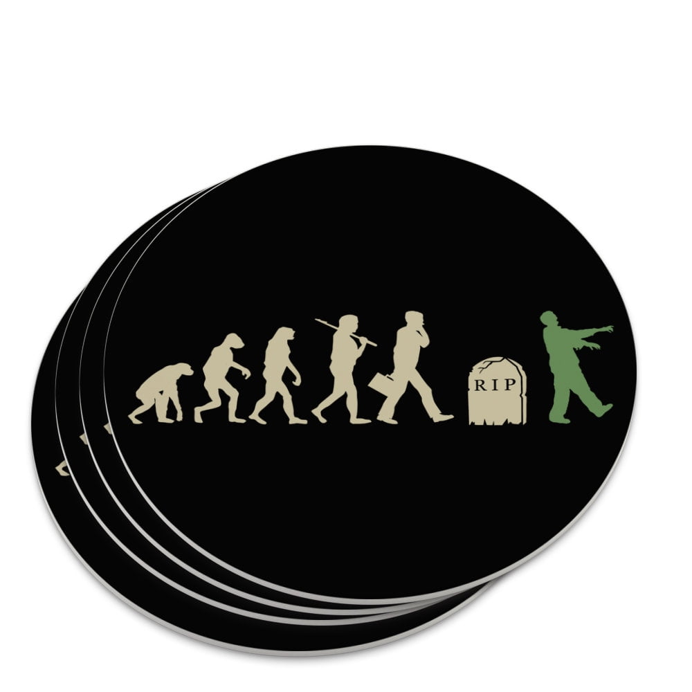 Zombielution Evolution Novelty Coaster Set