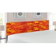 thumbnail image 2 of Orange Headboard, Colorful Autumn Fall Season Maple Leaves in Unusual Designs Nature Print, Upholstered Decorative Metal Bed Headboard with Memory Foam, King Size, Burnt Orange, by Ambesonne, 2 of 4