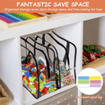 thumbnail image 2 of Large Toy Storage Bags with Labels, Reusable Clear PVC Board Game Storage, Travel Waterproof Organizer Bags with Zipper, 2 of 8