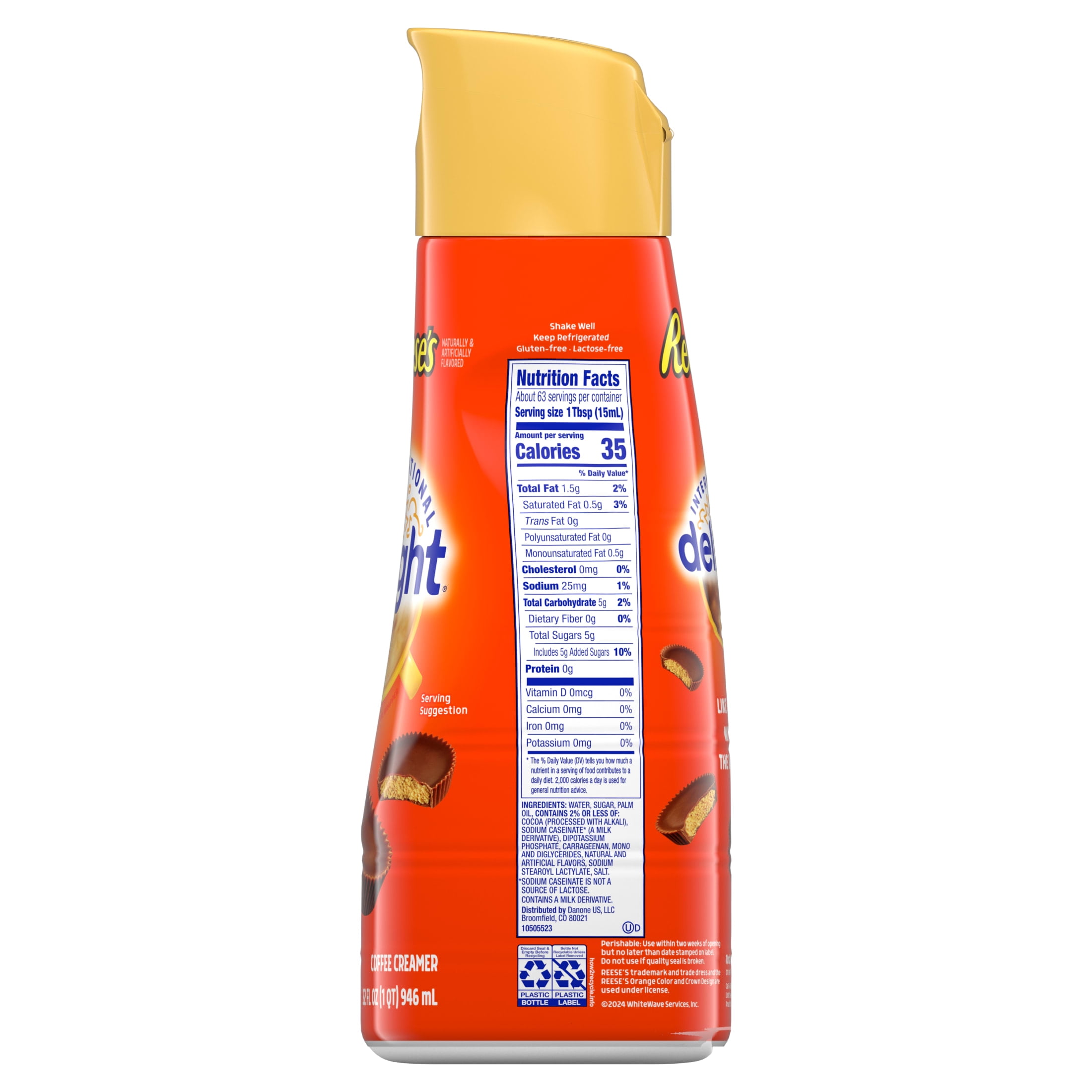 International Delight Reese’s Peanut Butter Cup Coffee Creamer, 32 fl. oz. Bottle