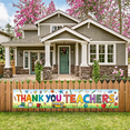 thumbnail image 6 of Colorful Alphabet Thank You Teachers Banner School Supplies Decoration Classroom Wall Decor for Teacher Appreciation Event Holiday, 6 of 7