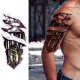 thumbnail image 3 of Tatuajes en El Hombro Falsos Desechables 8 Piezas Impermeables Hombres Mujeres para La, 3 of 9