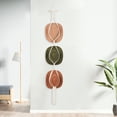 thumbnail image 6 of HonorHut Hat Hanger with Tassels Boho Wall Mounted Hat Rack Organizer Decorative Hand Weaving Hat Holder for Wall Hanging Beige 4 Set, 6 of 7