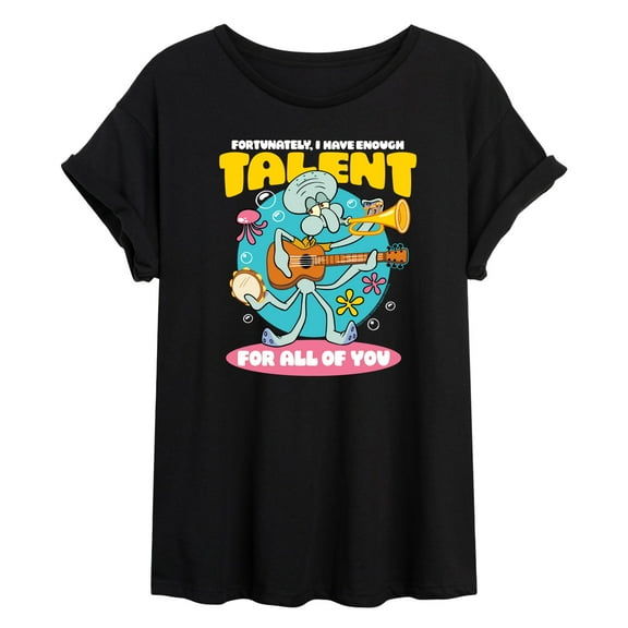 SpongeBob SquarePants - Squidward Enough Talent For All Of You - Women's Oversized T-Shirt