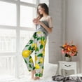 thumbnail image 4 of Uemuo Lemon1 Pattern Women's Wide Leg Palazzo Lounge Pants with Pockets Light Weight Loose Comfy Casual Pajama Pants-Medium, 4 of 9