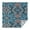Blue Ethnic Paisley, variant on Rainbow Watercolor Feather Pattern Square Tablecloth,Waterproof Square Table Cover,Wipeable Spillproof Washable Table Cover for Home Kitchen Party Decor 52"x52"(132x132cm)
