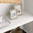 thumbnail image 2 of Qinaqin Antique Blanco 5-Tier Arched Bookcase de Profundidad Pie cm Profundidadisplay Rack y Estante Almacenamiento para Dormitorio Living Sala o Oficina en Casa, 2 of 7