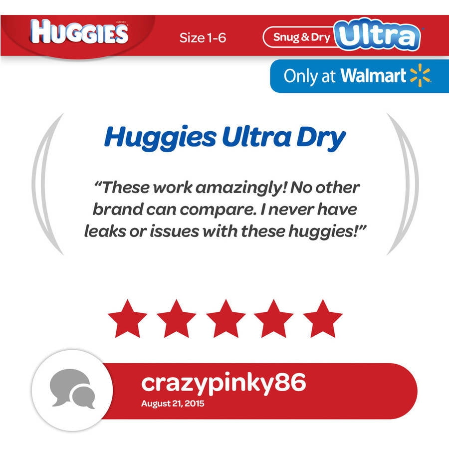 HUGGIES Snug & Dry Ultra Diapers, Size 6, 80 Diapers