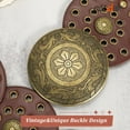 thumbnail image 6 of Women's Concho Disc Belt Western Cowboy Cowgirl Wide Leather Boho Country Waist Belts for Dress Jeans, 6 of 8
