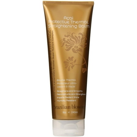 Brazilian Blowout Acai Protective Thermal Straightening Balm, 8 (Best At Home Brazilian Blowout)