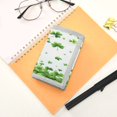 thumbnail image 7 of JIALIOU Nylon Trifold Card Wallet with ID Window Zipper Pocket for Men Women Teen Shamrocks Floating in Air, 7 of 7