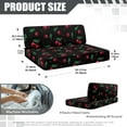 thumbnail image 7 of Uorisanigo Cherry Print RV Dinette Cushions Covers, Elastic Camper Cushion Cover Loveseat Slipcovers Washable Sofa Cushions for Travel Trailer Couch (1 Bench & 1 Backrest Covers), 7 of 7
