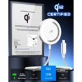 thumbnail image 3 of Cargador inalámbrico Yootech Qi2 certificado con almohadilla magnética de 15 W, color plateado, 3 of 8