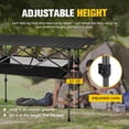 thumbnail image 4 of BUNKER INDUST Folding Camping Table, Outdoor Portable Roll-Top Aluminum Table with Carry Bag for Picnic,Beach,BBQ,Backyards, Adjustable Height, 4 of 9