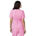 thumbnail image 3 of Adar Universal Women's Scrub Set - V-neck Scrub Top and Elastic Pull-On Scrub Pants - 901 - Sherbet - XXS, 3 of 7