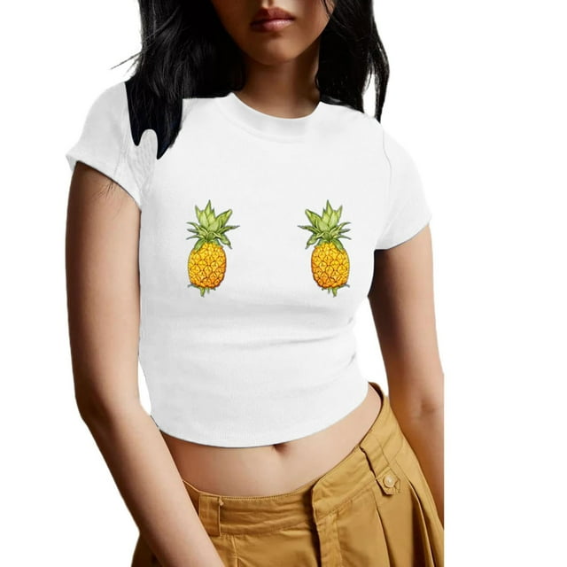 YDLCAFD T-Shirts Décontractés Mode Imprimés Col Rond Manches Courtes pour Femmes Saint-Valentin Ajusté