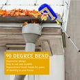 thumbnail image 4 of Gutter Cleaning Brush from the Ground 10.1FT Extendable Gutter Cleaner Brush Roof Gutter Cleaning Tools with 8 Extension Pole and 2 Brush Heads, Easy Remove Leaves and Debris, 4 of 12