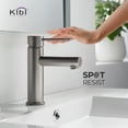 thumbnail image 2 of Luxury Solid Brass Single Hole Bathroom Faucet with Pop Up Drain, 2 of 10