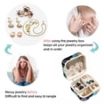 thumbnail image 4 of Sea Horse Travel Portable Square Jewelry Box Organizer Earring Necklace Bracelet Holder Decorative Display Case Stand Storage Box, 4 of 6