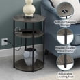 thumbnail image 3 of Designs2Go Simon Three-Tier End Table with USB Ports in Gray Wood Finish, 3 of 12