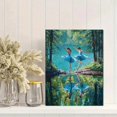 thumbnail image 2 of Couple Embrace Watercolor Canvas Print Romantic Home Wall Art, 2 of 8