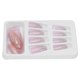 thumbnail image 3 of Uñas postizas de cubierta completa, 24 piezas de uñas postizas con purpurina brillante para mujeres, punta de uñas profesionalmente probada, 3 of 8