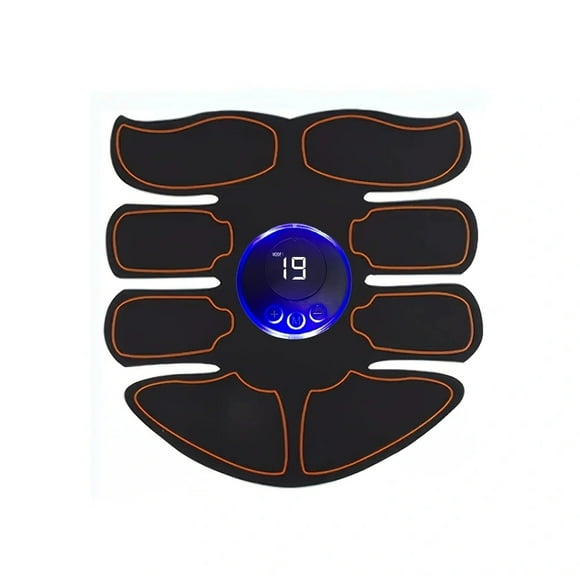 Rechargeable ABS Stimulator - Portable Abdominal Toning Belt for Men and Women - Build Muscle and Strength with Workout Equipment