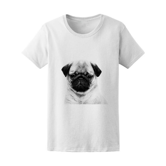 Closeup Of Pug Dog Tee Women's -Image by Shutterstock