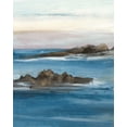 thumbnail image 2 of Bramma, Lila 26x32 White Modern Wood Framed Museum Art Print Titled - Merging the Ocean II, 2 of 4