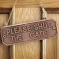 thumbnail image 3 of Door Warning Sign, Door Sign Board, Embossment Design Retro Style Zinc Zlloy For Tree Board Old Copper, 3 of 8