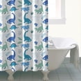 thumbnail image 4 of Blue Toned Dinosaur Pattern Shower Curtain 72"x84" ,Bathroom Decorative Shower Curtains Set with 12 Hooks,Modern Waterproof Washable Shower Curtain, 4 of 6