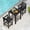 Black, variant on Domi Outdoor Living HDPE Adirondack Bar Set, 3-Piece Outdoor Patio Furniture Set with 2 Bar Chairs & Table, All-Weather HDPE for Backyard, Balcony, Poolside, Black