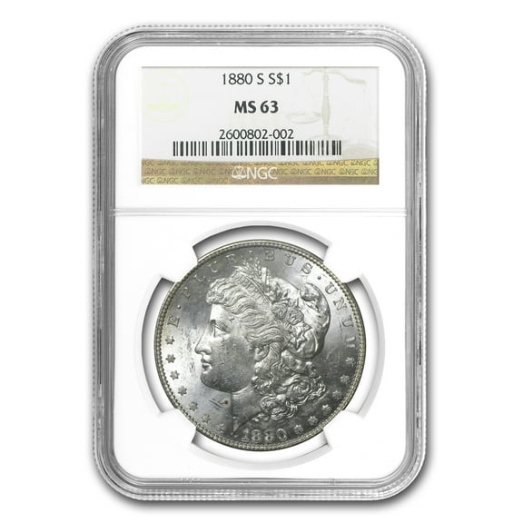 1880-S Morgan Dollar MS-63 NGC