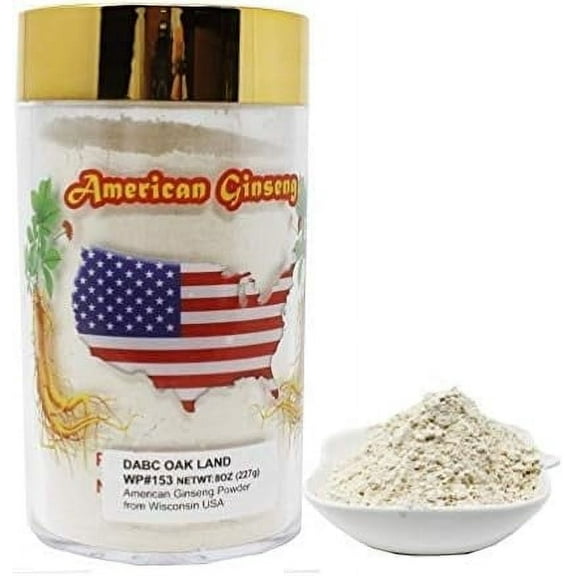 DABC OAK LAND DOL Root Powder & Ginseng Root Extract Powder 花旗參粉/西洋參粉 (8OZ=227g)