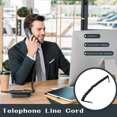 thumbnail image 1 of 9.3" Black RJ9 Telephone Phone Modem Coil Line Cord Cable, 1 of 5