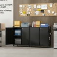 thumbnail image 5 of Metal Storage Cabinet with Wheels,Rolling Tool Cabinet with Doors and Adjustable Shelves,Heavy Duty Garage Storage Cabinet,Steel Locking Storage Cabinet for Garage/Warehouse/Office/School/Home-Black, 5 of 8
