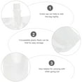 thumbnail image 2 of 50pcs Transparent Beverage Flasks Standing Liquor Pouch Portable Plastic Drinks Bag (300ml), 2 of 9
