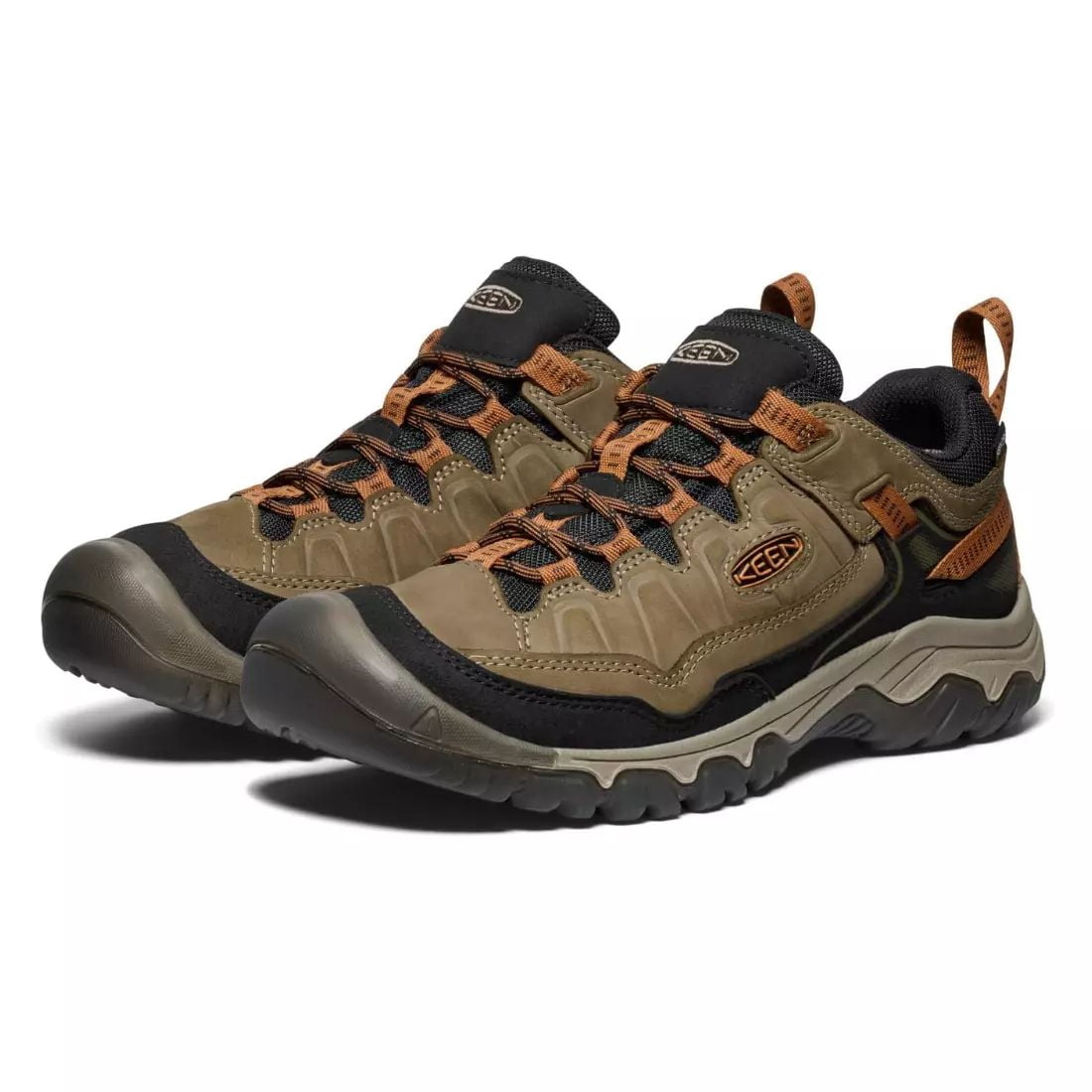 Keen Men's Targhee IV Waterproof Hiker Shoes, Turtle Brown, Size 11