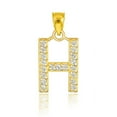 thumbnail image 2 of GOLD LETTER "H" DIAMOND INITIAL PENDANT NECKLACE, 2 of 2